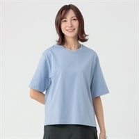 TVC(ティーヴィシー) ピースフィットクール 遮熱・UV対策 ひんやりサラサラ５分袖Tシャツ レディス(アオ-S)