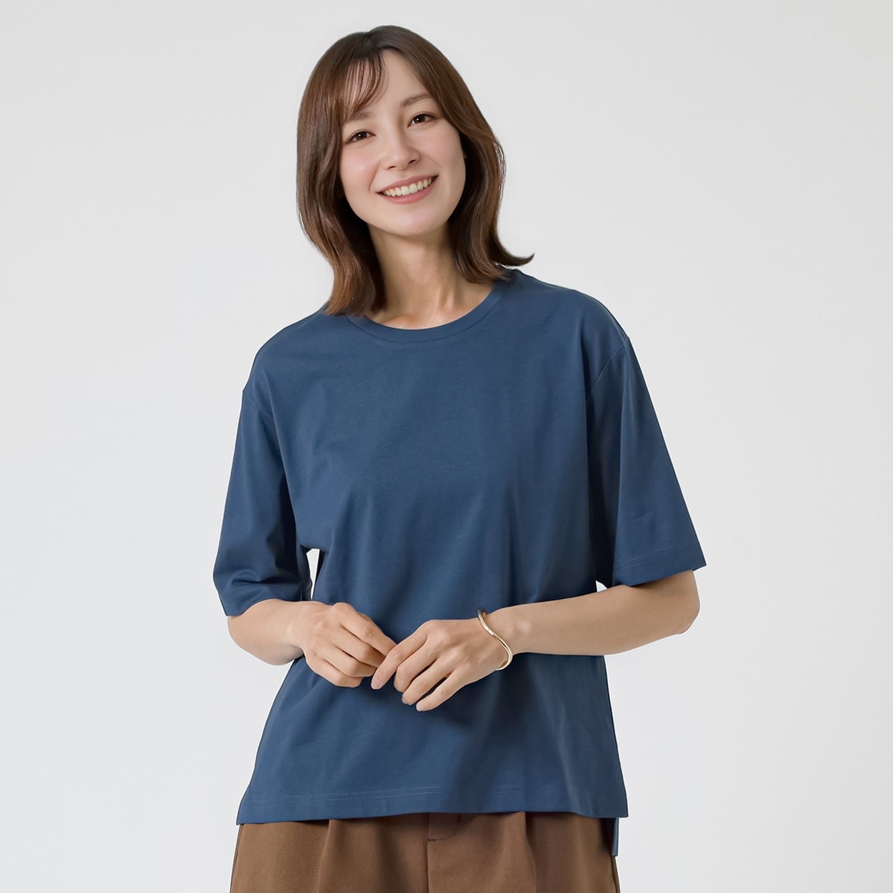 TVC(ティーヴィシー) ピースフィットクール 遮熱・UV対策 ひんやりサラサラ５分袖Tシャツ レディス(コイアオ-L)