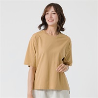 TVC(ティーヴィシー) ピースフィットクール 遮熱・UV対策 ひんやりサラサラ５分袖Tシャツ レディス(チャ-S)