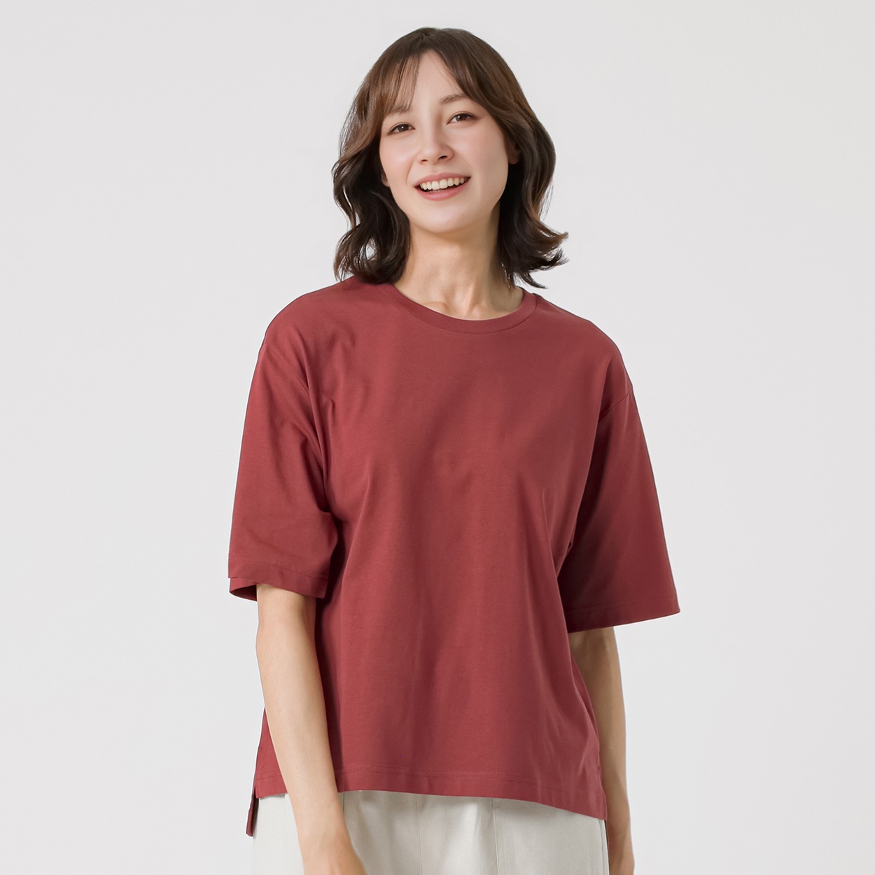 TVC(ティーヴィシー) ピースフィットクール 遮熱・UV対策 ひんやりサラサラ５分袖Tシャツ レディス(コイアカ-XL)