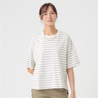 TVC(ティーヴィシー) ピースフィットクール 遮熱・UV対策 ひんやりサラサラ５分袖Tシャツ（ボーダー） レディス(Ａチャ-S)