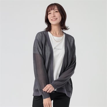 TVC(ティーヴィシー) 洗える メッシュ ミドル丈トッパー レディス(チャコ－ルグレ－-M)