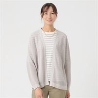 TVC(ティーヴィシー) 洗える メッシュ ミドル丈トッパー レディス(ウスグレー-M)