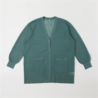 TVC(ティーヴィシー) さらさらシアー ミドル丈Vネックカーディガン レディス(コイミドリ-M)