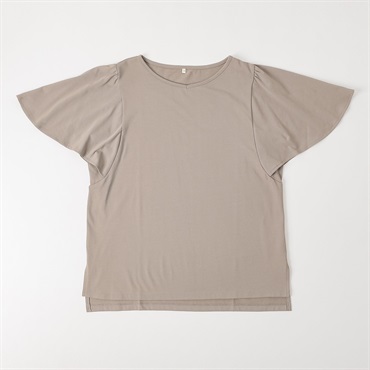 TVC(ティーヴィシー) 汗ジミが目立ちにくいひんやりサラサラフレア袖Tシャツ レディス(ウスチャ-S)