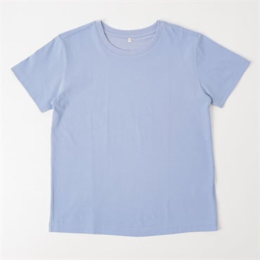 TVC(ティーヴィシー) 汗ジミが目立ちにくいひんやりサラサラクルーネック半袖Tシャツ レディス(ウスアオ-S)