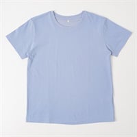 TVC(ティーヴィシー) 汗ジミが目立ちにくいひんやりサラサラクルーネック半袖Tシャツ レディス(ウスアオ-S)