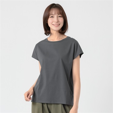 TVC(ティーヴィシー) 遮熱・UV対策 ピースフィットクールひんやりサラサラフレンチ袖Tシャツ レディス