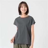TVC(ティーヴィシー) 遮熱・UV対策 ピースフィットクールひんやりサラサラフレンチ袖Tシャツ レディス(チャコ－ルグレ－-S)
