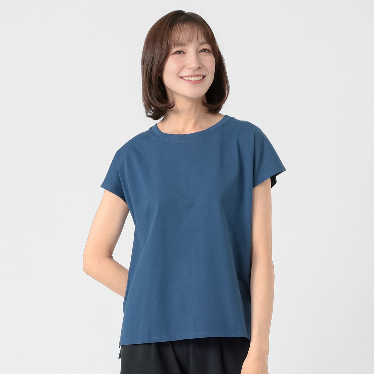 TVC(ティーヴィシー) 遮熱・UV対策 ピースフィットクールひんやりサラサラフレンチ袖Tシャツ レディス(コイアオ-L)