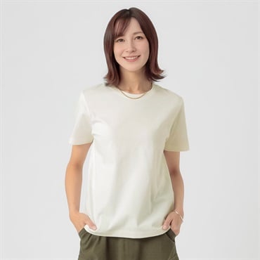 TVC(ティーヴィシー) コットン100半袖Tシャツ（無地） レディス(シロ-M)