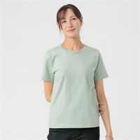 TVC(ティーヴィシー) コットン100半袖Tシャツ（無地） レディス(ウスミドリ-M)