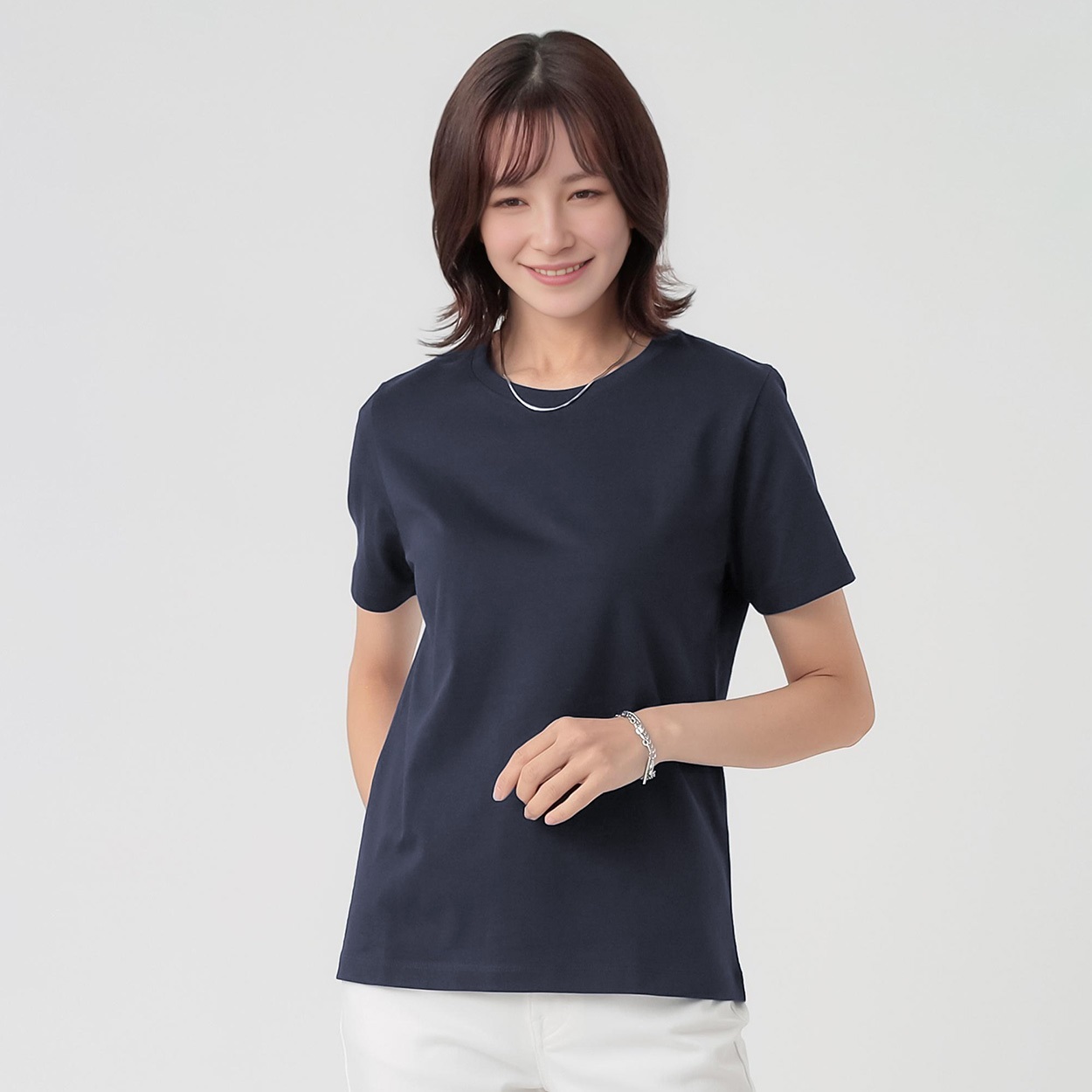 TVC(ティーヴィシー) コットン100半袖Tシャツ（無地） レディス(コイアオ-L)