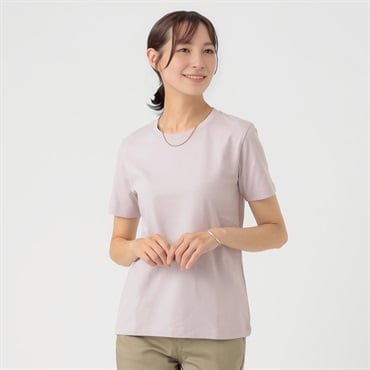 TVC(ティーヴィシー) コットン100半袖Tシャツ（無地） レディス(ウスムラサキ-M)