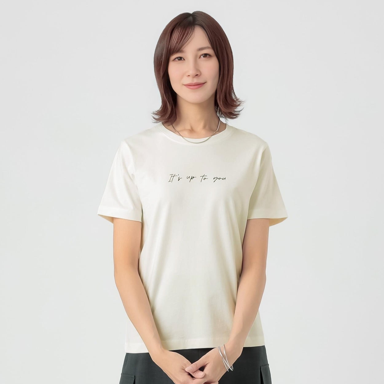 TVC(ティーヴィシー) コットン100半袖Tシャツ（プリント） レディス(Ａシロ-M)