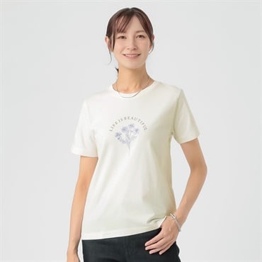 TVC(ティーヴィシー) コットン100半袖Tシャツ（プリント） レディス(キナリ-M)