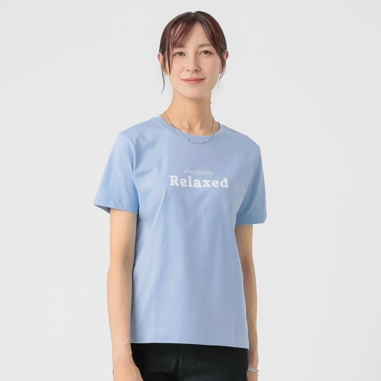 TVC(ティーヴィシー) コットン100半袖Tシャツ（プリント） レディス(ウスアオ-M)