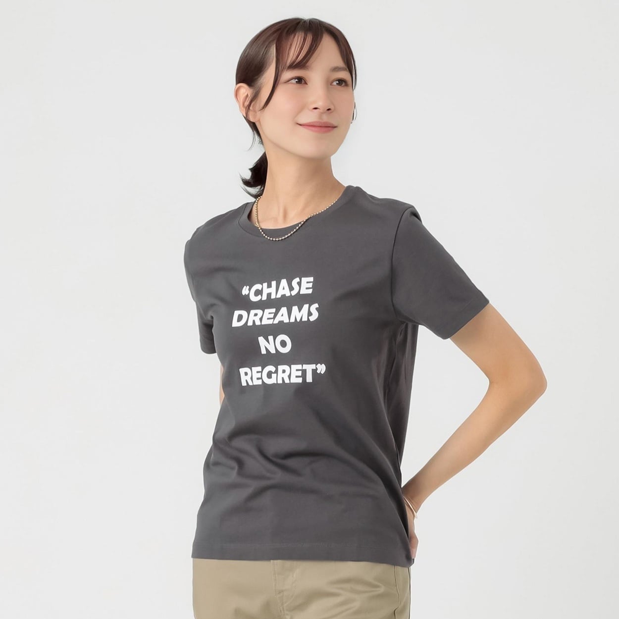 TVC(ティーヴィシー) コットン100半袖Tシャツ（プリント） レディス(モノトーン-M)