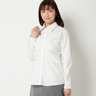 パラスパレス 100／－ やわらかローン ギャザー シャツ 透けにくい形態安定胸ギャザーシャツ（レディス） | イオン