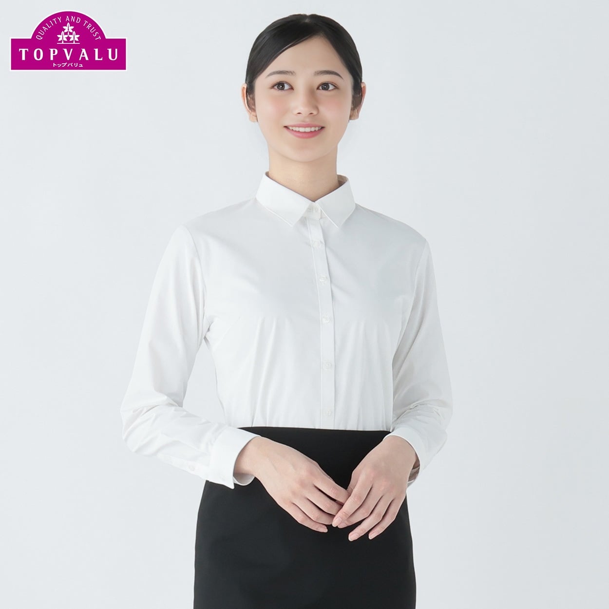 抗菌防臭長袖レギュラーシャツ レディス Purelast(ピュアラスト