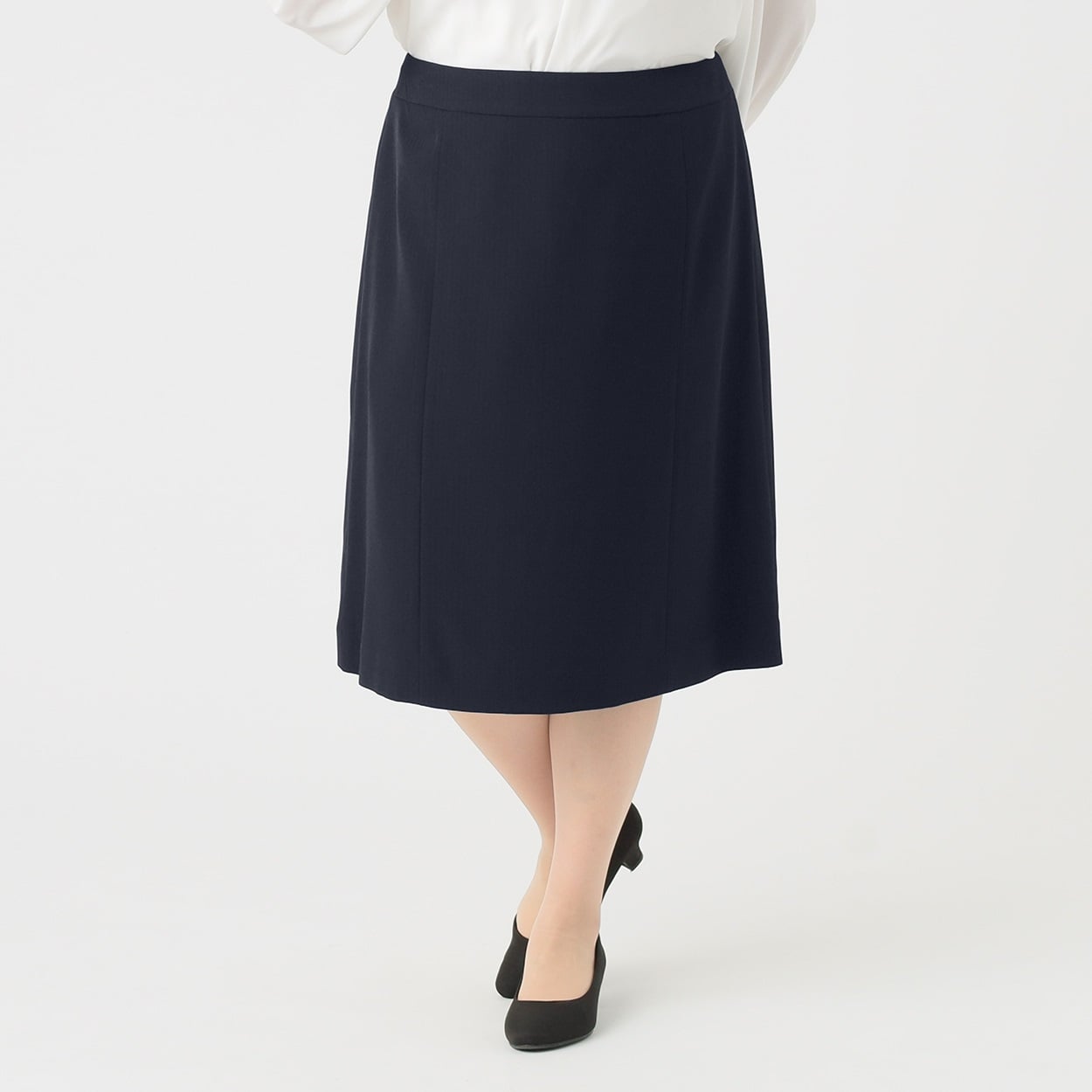 洗えるストレッチスカート 大きいサイズ レディス 235SKL37TH(コイアオ-4L)