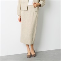 【美品】ESPRITMUR フォーマルスーツ ノーカラージャケット ツイード L ミックスツイード ノーカラージャケット レディス ESPRITMUR