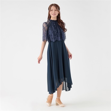 Bo・Dre(ボ・ドレ) ハイネックレースフィッシュテールドレス レディス 245BD142AS(コイアオ-M)