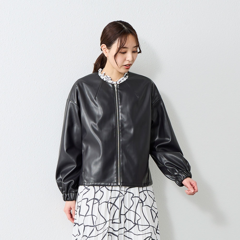 emma SLY フェイクレザーコート　ブラック SLY - emma SLY フェイクレザーコート ブラックの通販 by るる's