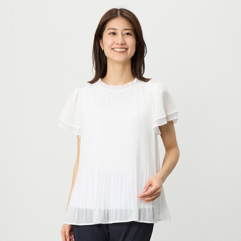 エマジェイムス 【新品】EMMA JAMES プルオーバーシャツ ストライプ 両面Vネック ポリ×綿 9号 M ヘザーネイビー 杢紺×白 レディース ポイント20倍対象商品】EMMA JAMES (エマジェイムス) ウエスト