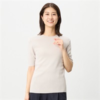 モックネック 半袖プルオーバー レディス EMMA JAMES (エマ