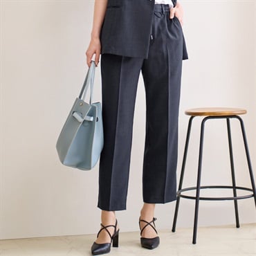 麻調コンフォート ストレートパンツ レディス ESPRITMUR (エスプリミュール)
