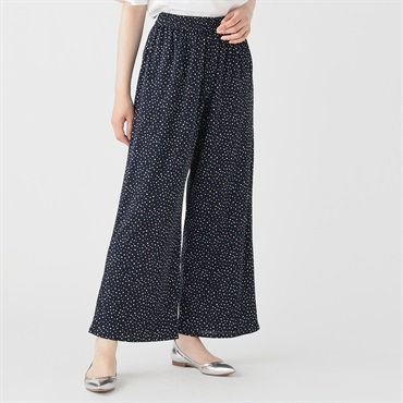 ESPRITMUR (エスプリミュール) ドットプリントワイドパンツ