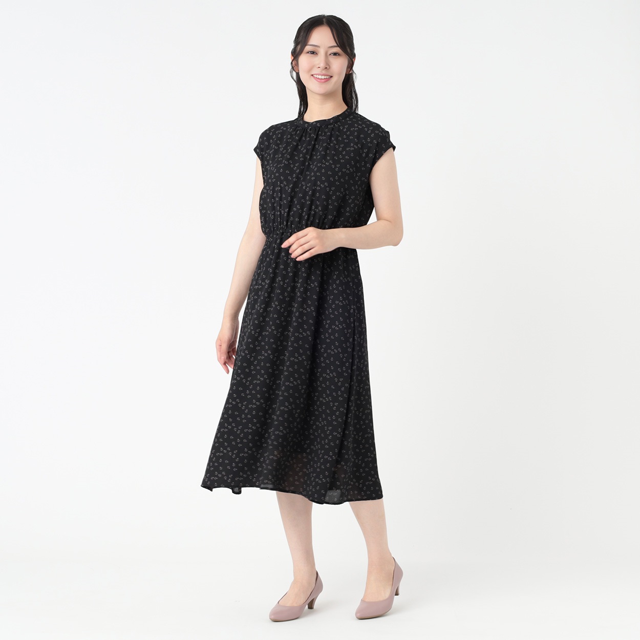 【新品】エスプリミュール ESPRITMUR ノースリーブワンピース S ESPRITMUR エスプリミュール ワンピース ノースリーブ 7の通販