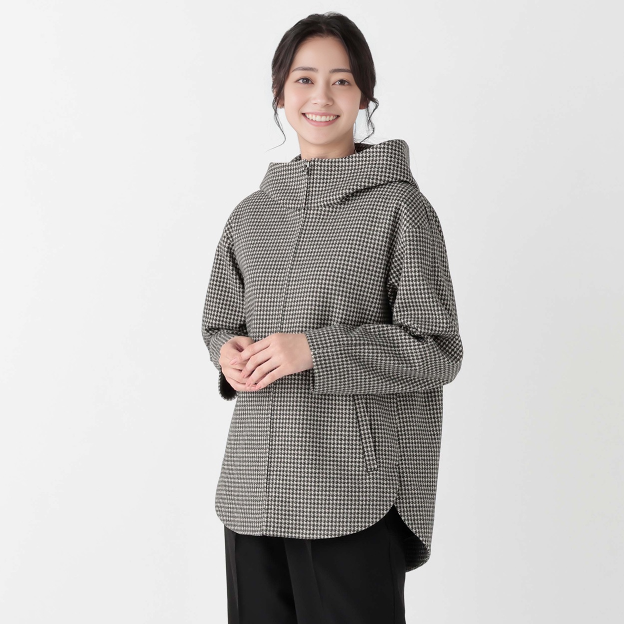 ⭐️美品⭐️ PLAN C ピーコート AirWOOLISH ジップフードコート レディス Purelast(ピュアラスト