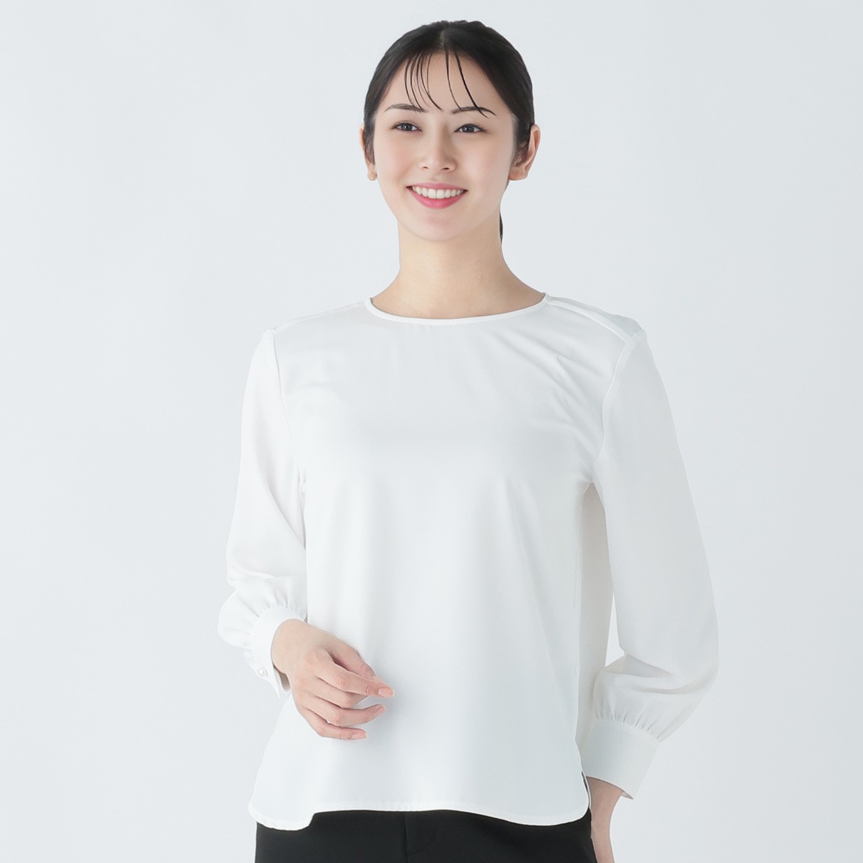❇ESPRITMUR❇ブラウス  L❇ ブラウス 57丈コンフィール Vネック レディス ESPRITMUR (エスプリ