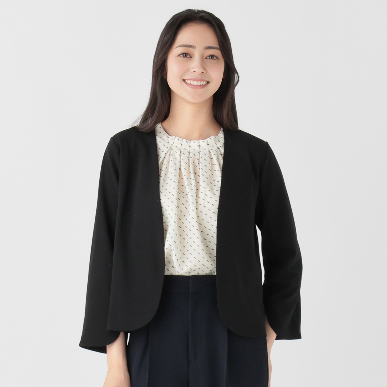 袖スリット 羽織ジャケット レディス EMMA JAMES(エマジェイムス