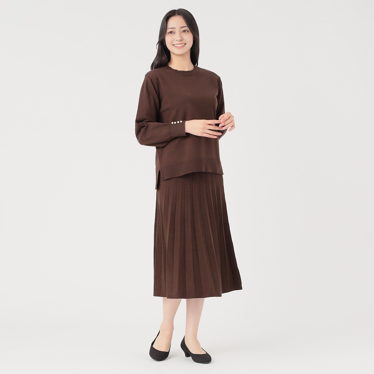 着回し ニットセットアップ レディス EMMA JAMES (エマジェイムス