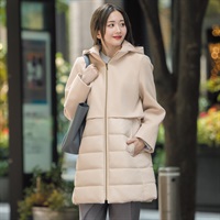 異素材切替 中綿コート レディス Purelast(ピュアラスト) 257PL363CT