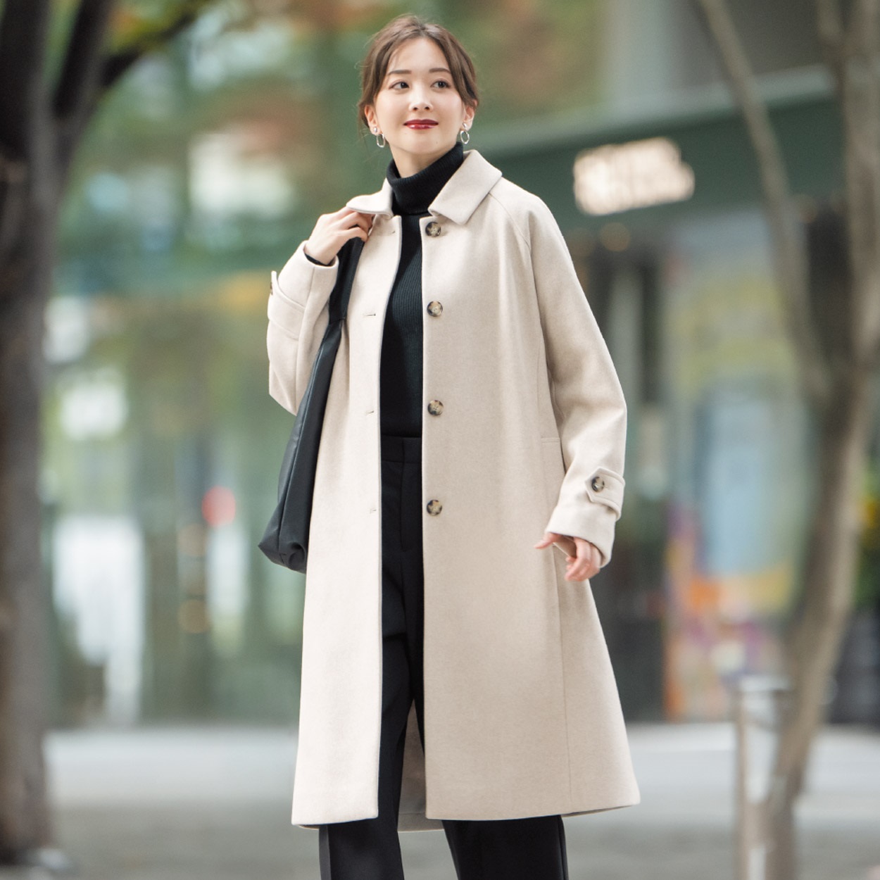 AirWOOLISH NEO ステンカラーコート レディス Purelast(ピュアラスト