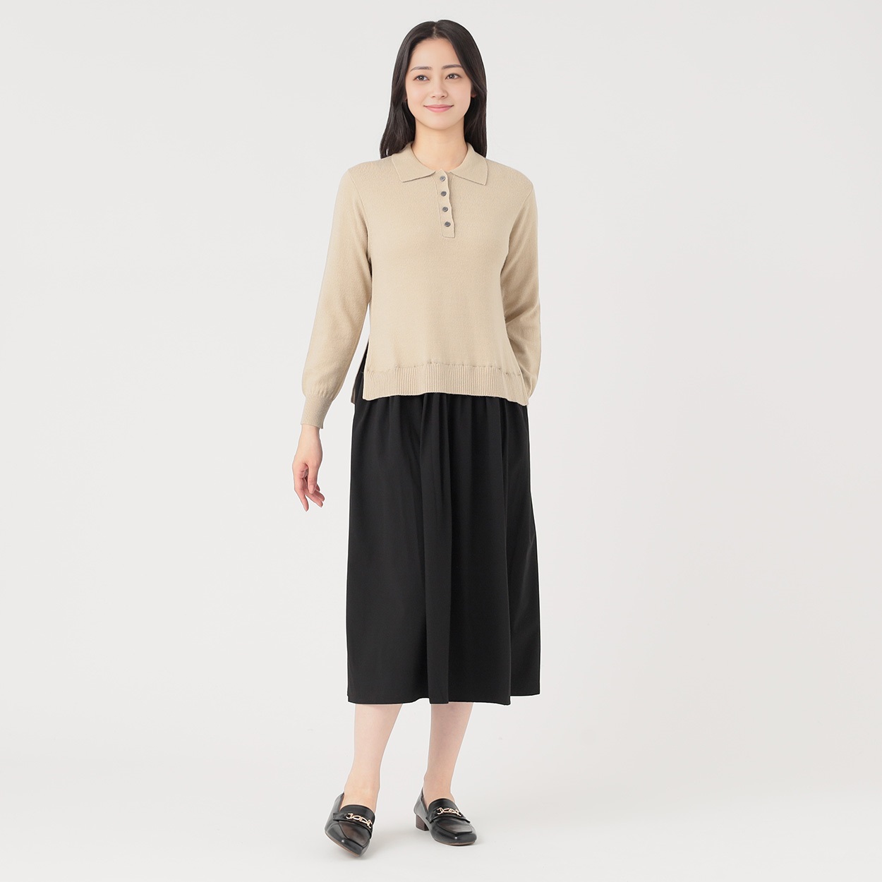 衿ニットスカートドッキングワンピース レディス EMMA JAMES (エマ