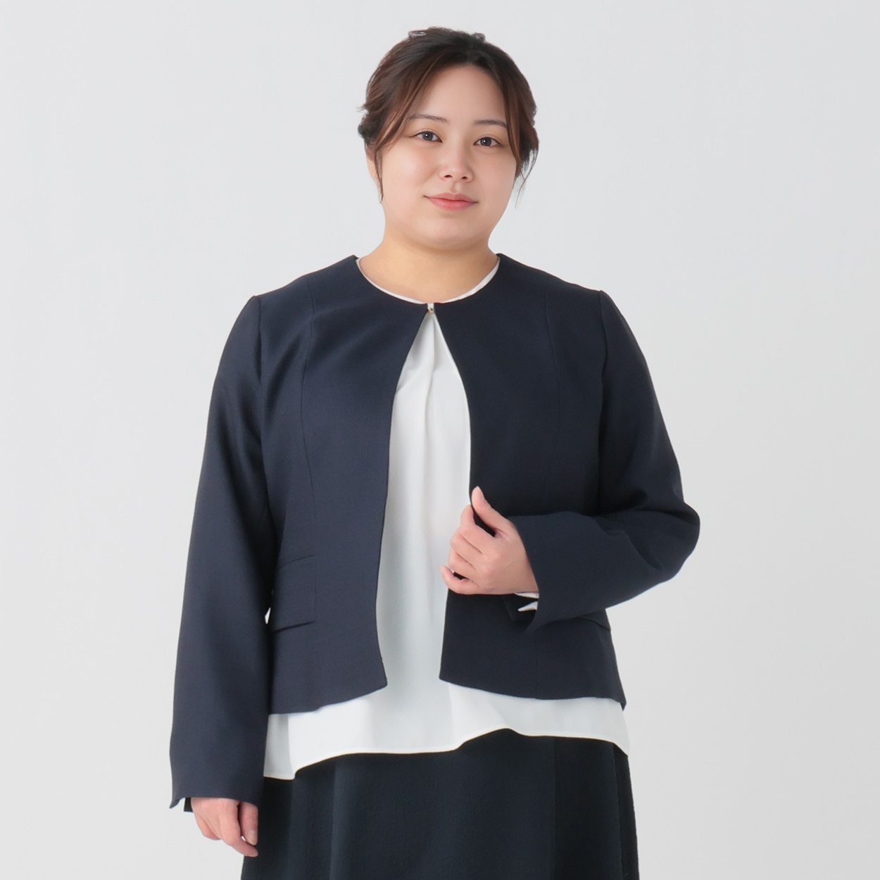 大きいサイズ ブッチャークルーネックジャケット レディス Purelast