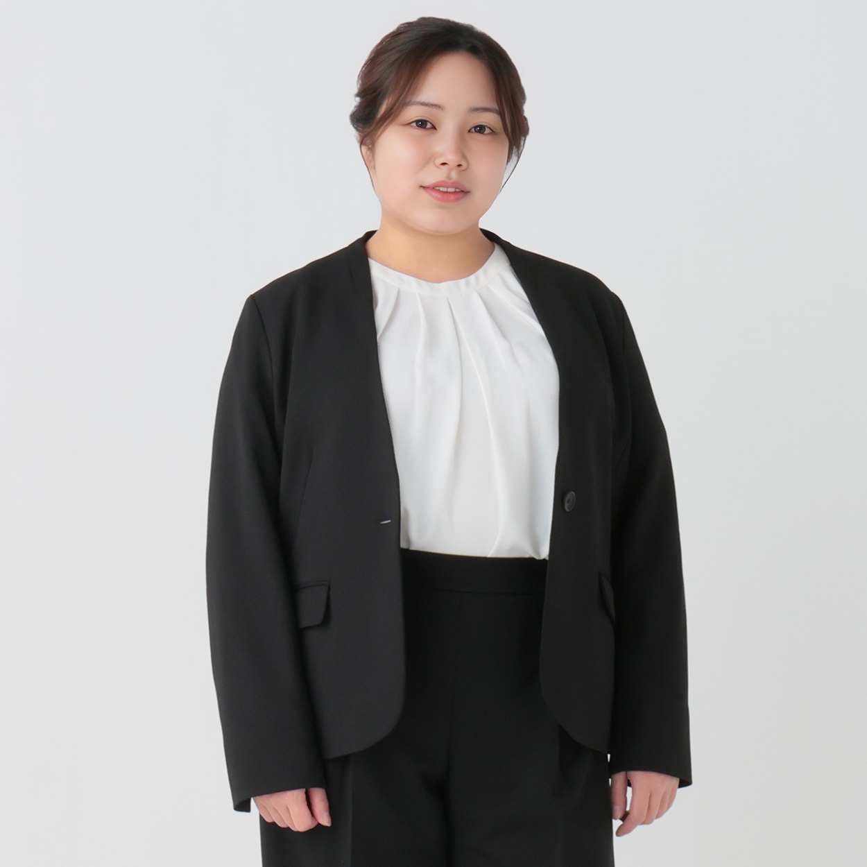 大きいサイズ セットアップ ジョーゼットジャケット レディス Purelast