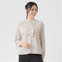 裏地付きラッフルブラウス レディス ESPRITMUR(エスプリミュール) 265ES112CT(ウスチャ-M)