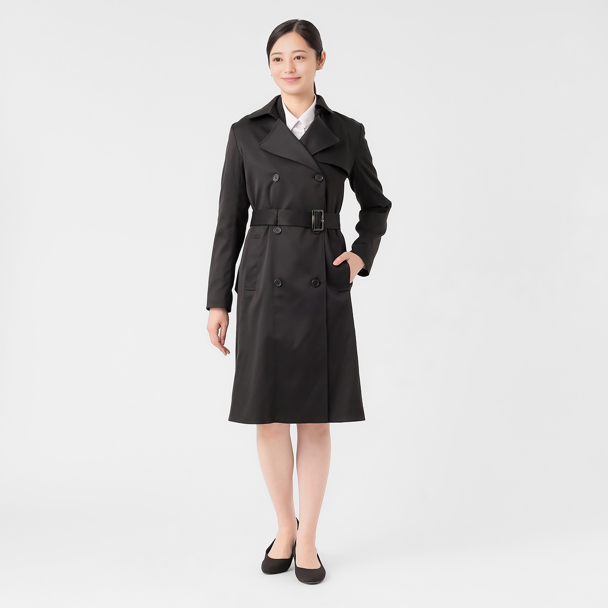 はっ水 トレンチコート レディス Purelast(ピュアラスト) 266PL001CT