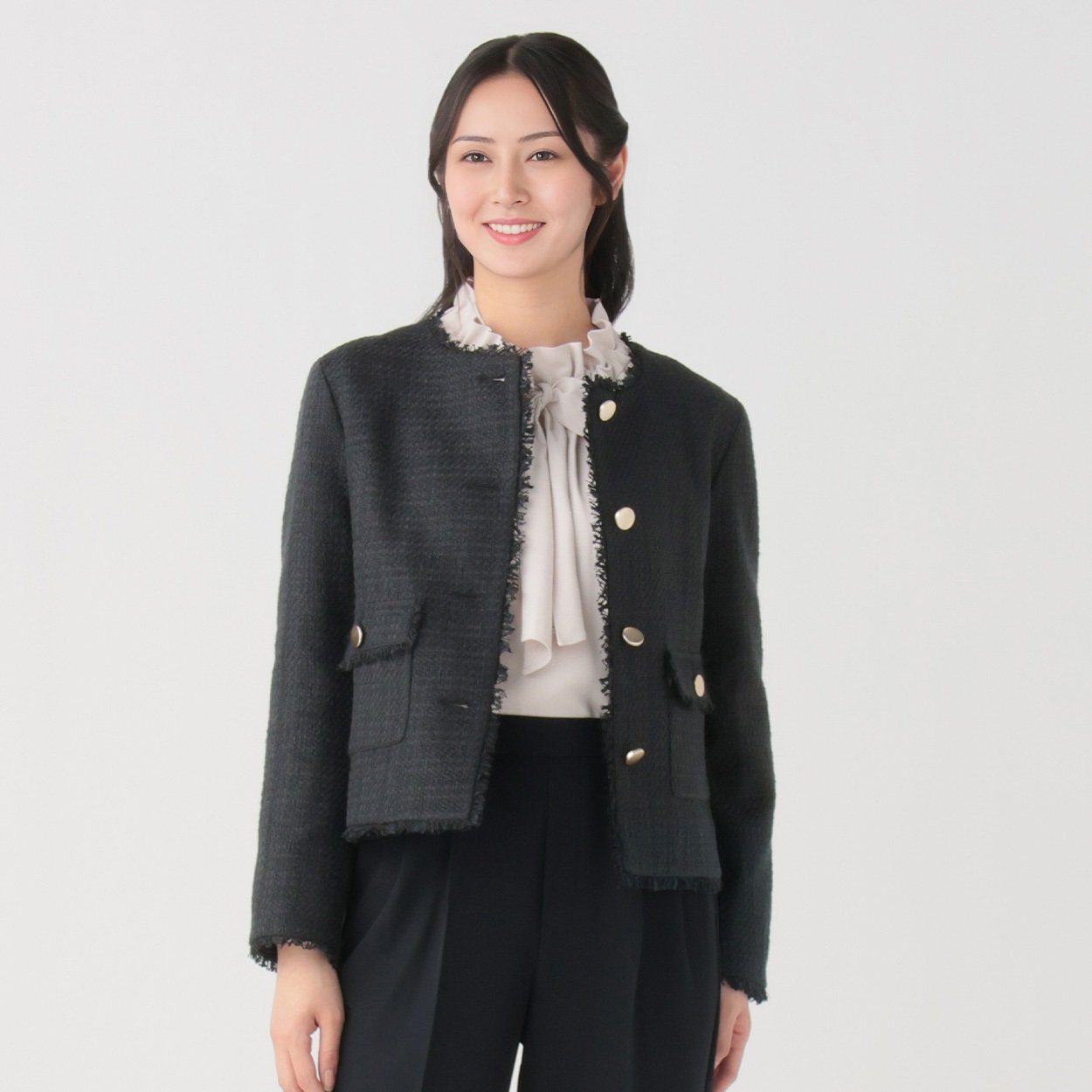 ビアズリー★リボンツイードジャケット（新品） ビアズリーリボンツイードジャケット