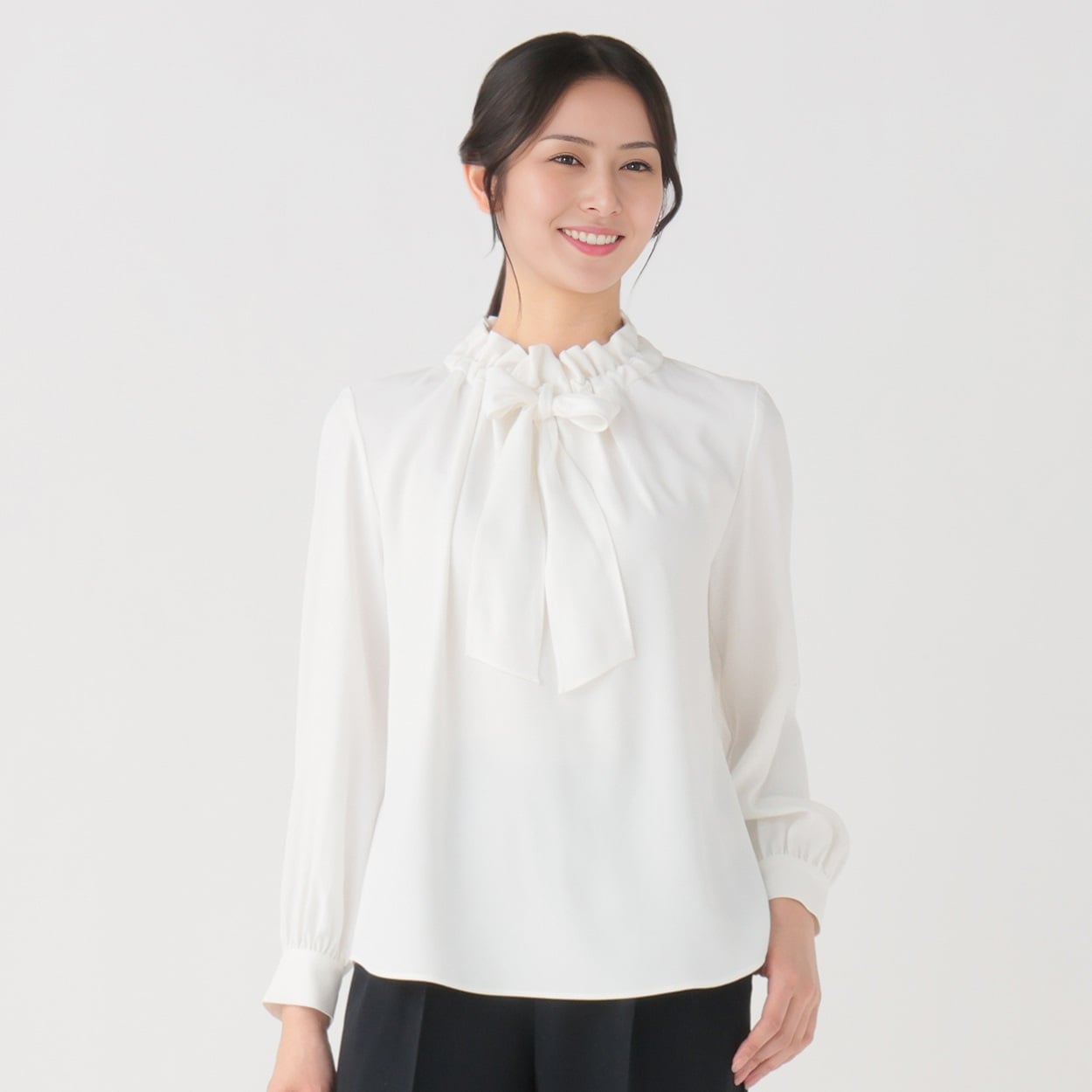 定価約2.6万/23区 lab. 綺麗色♪リボン ギャザー ブラウス ふんわり バルーンスリーブ 綿 パステルイエロー マカロンイエロー 38 美品 &frasl; リボン使いギャザーブラウス 柄が選べる2wayリボンギャザーブラウス B812J-WH 12mm*25m 蛍光カラー