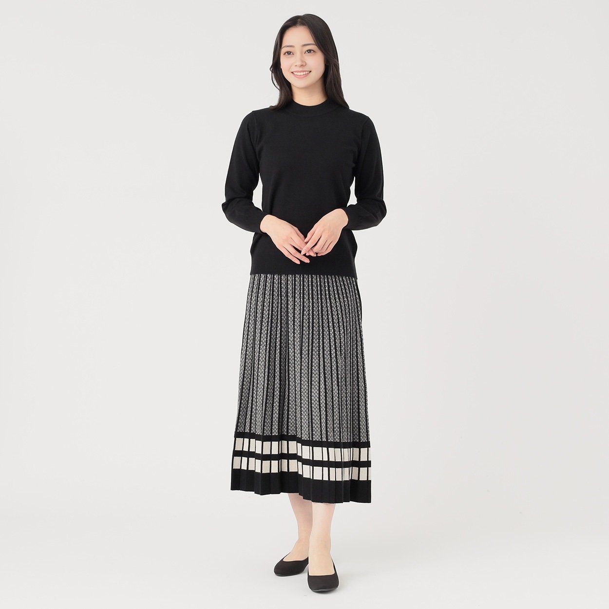 ニットジャカードセットアップ レディス EMMA JAMES (エマジェイムス