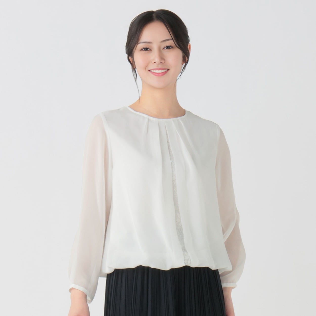 裾バルーンブラウス レディス Purelast(ピュアラスト) 261PL210HT