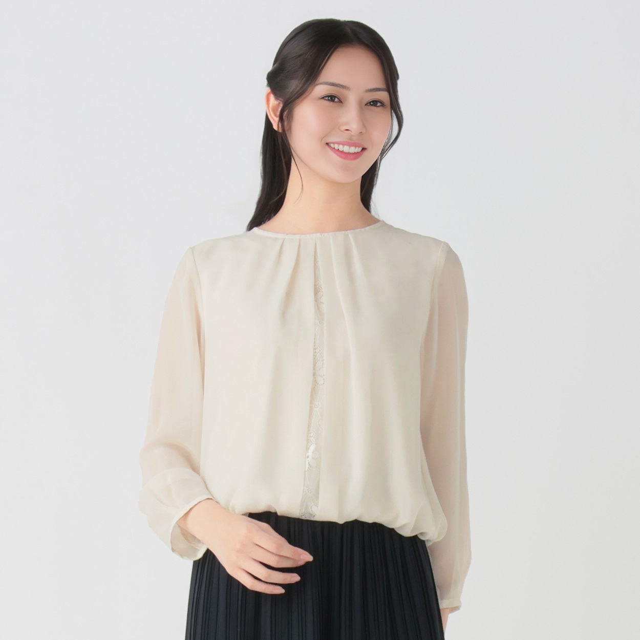 裾バルーンブラウス レディス Purelast(ピュアラスト) 261PL210HT