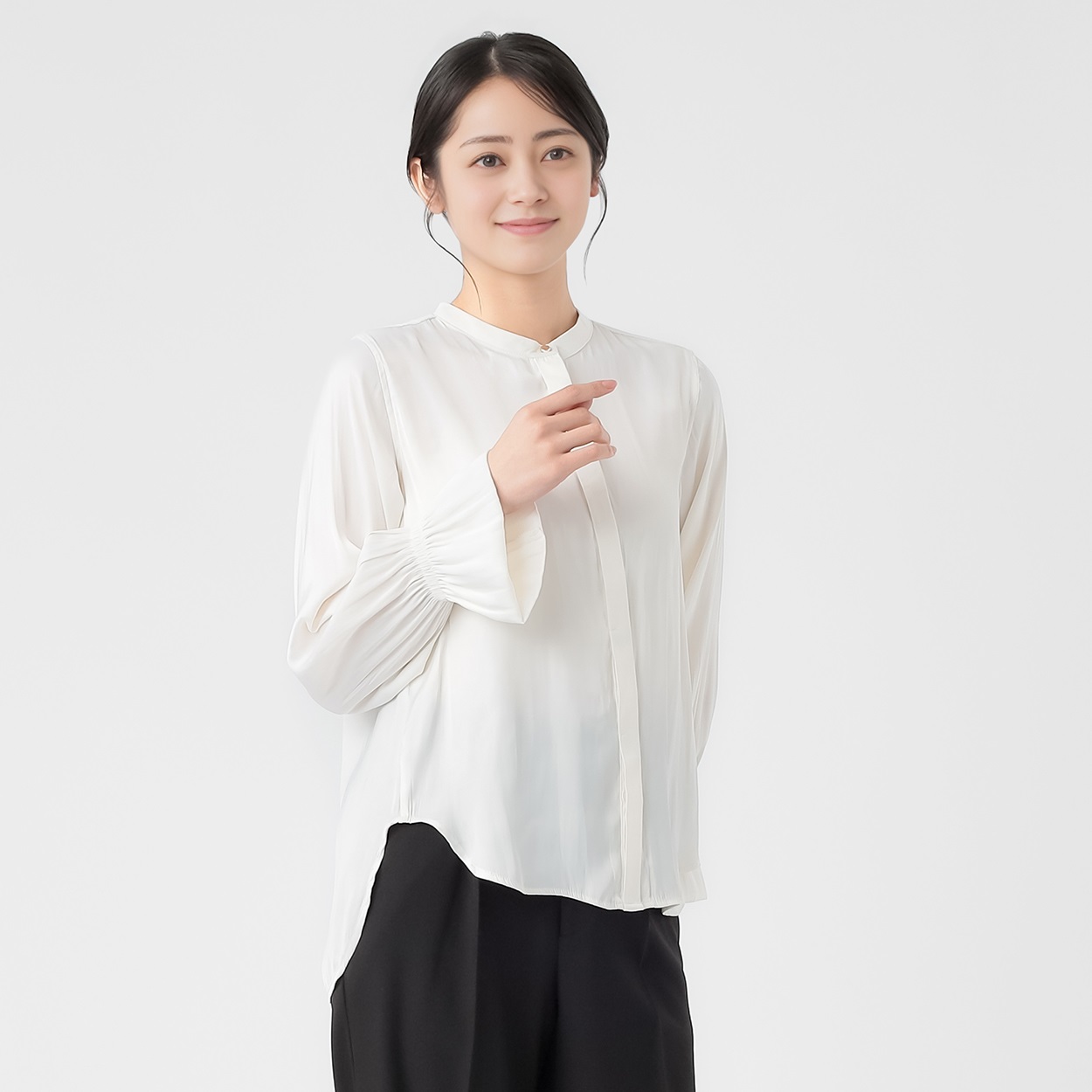 ロングカフスデザイン ブラウス レディス EMMA JAMES(エマジェイムス 